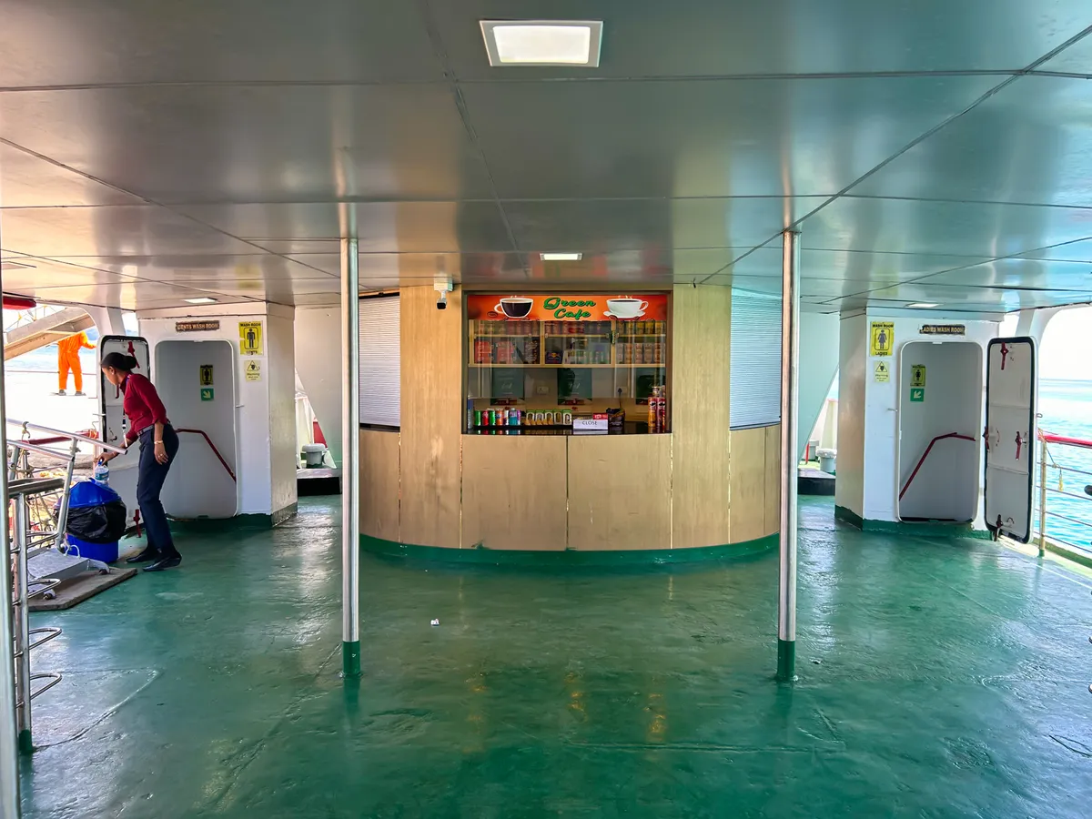 Green Ocean 1 open deck — the only open-air ferry experience in Andaman