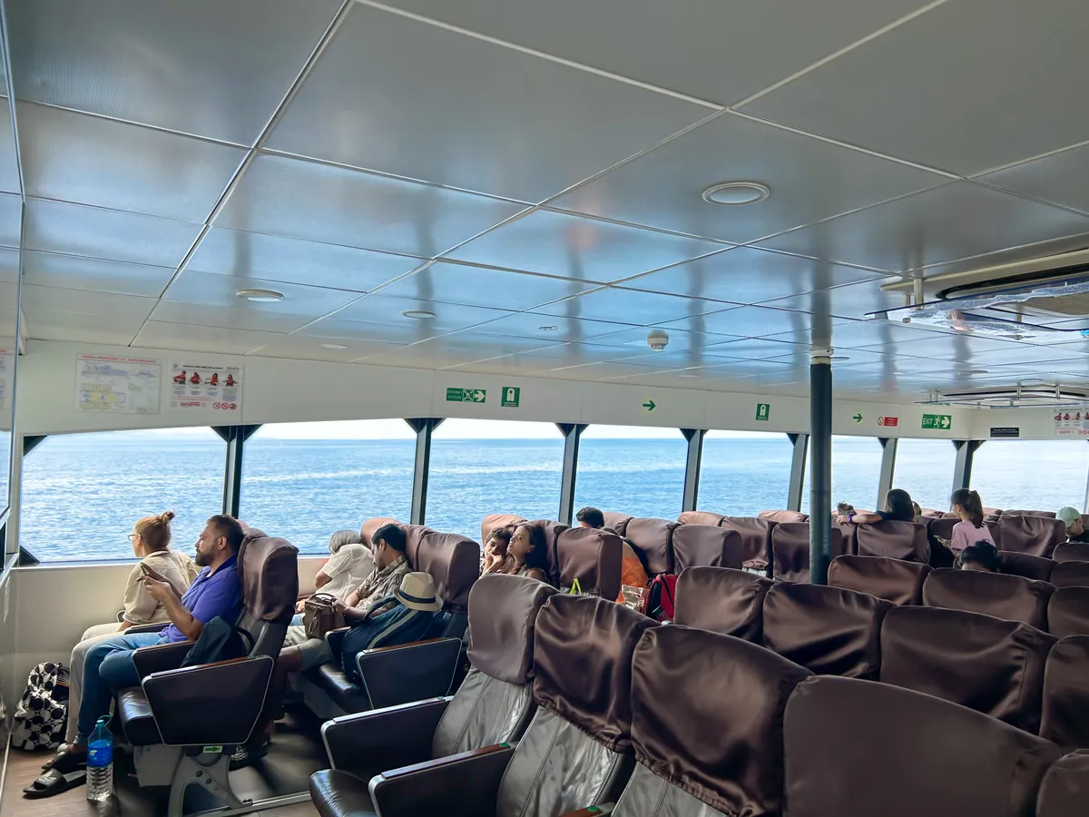 ITT Majestic Majesty class — front section with wider seats and extra legroom ITT Majestic Majesty class front section seating